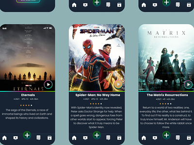 Movie App details page Ui design