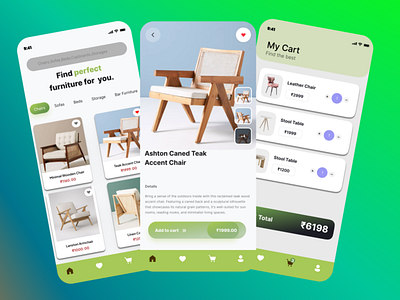 Furniture App UI design 3d animation behance chairs designer dribble furniture graphic design logo sofas speedui table ui uidaily uitrends uiux userinterface ux uxdesigns uxtrends