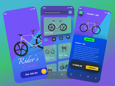 Online Bike Shopping App Ui 3d animation application behance bicycle bike design designer dribbble dribbble shots graphic design helmet illustration logo motion graphics ui uidaily uitrends user interface uxtrends