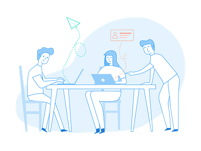 Teamwork character collaboration illustration office onboarding work