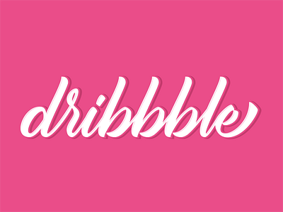 "dribbble" brush lettering brush calligraphy dribbble hand lettering illustrator lettering photoshop script type typography vector
