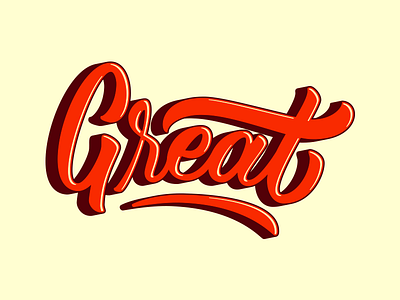 Great adobe brush lettering calligraphy great hand lettering illustrator lettering photoshop script type typography
