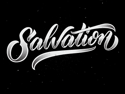 Salvation brush lettering brushtype calligraphy design lettering type typography