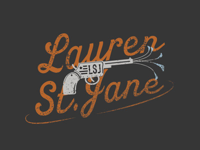 Merch Design For Singer Lauren St.Jane illustration merchandise typography