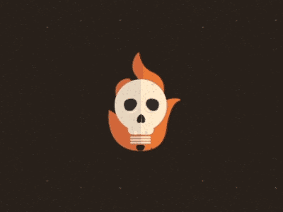 Skull Flame flame gif skull