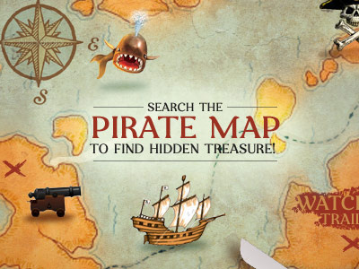 Interactive Pirate Map map