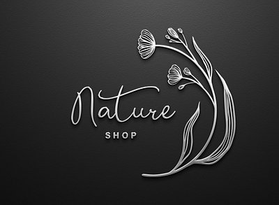Nature shop Brand Logo branding design graphic design illustration logo typography vector