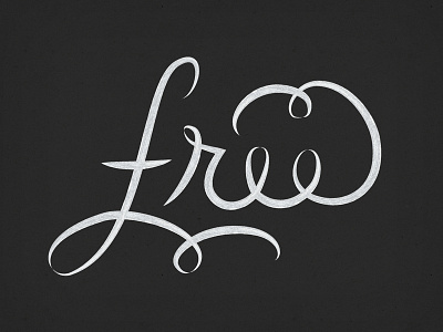 Free handtype lettering type