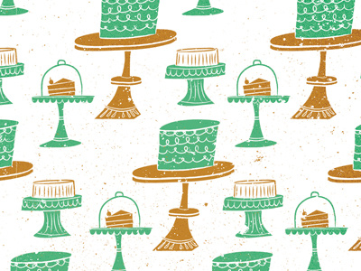 Let Them Eat Cake! Pattern cake illustration pattern vintage