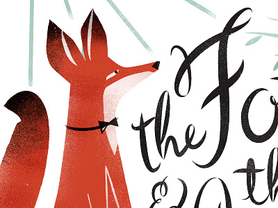 Mr.Fox bookcover crow fox illustration