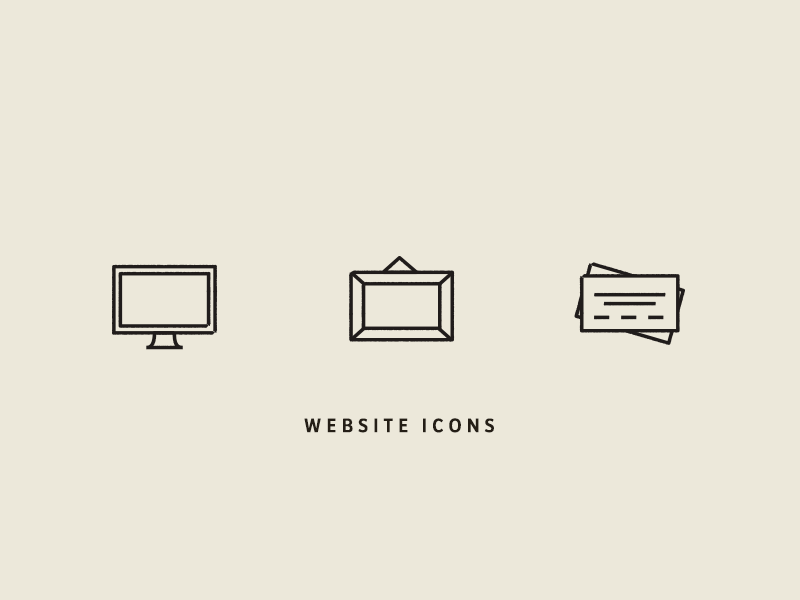 New website icons branding design icons illustration quaint simple