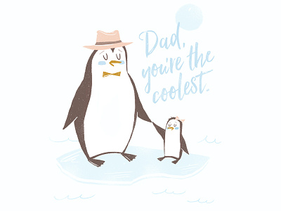 Coolest Dad Ever dad father fathers day iceberg penguin