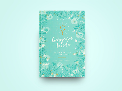 Book Cover Design blue book cover bookcover feminine flowers