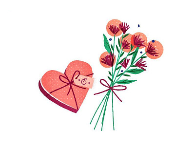 Love you, mean it bouquet flowers heart love valentine valentines