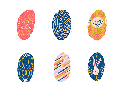 Easter Eggs! bunny easter easter eggs eggs pattern rabbit