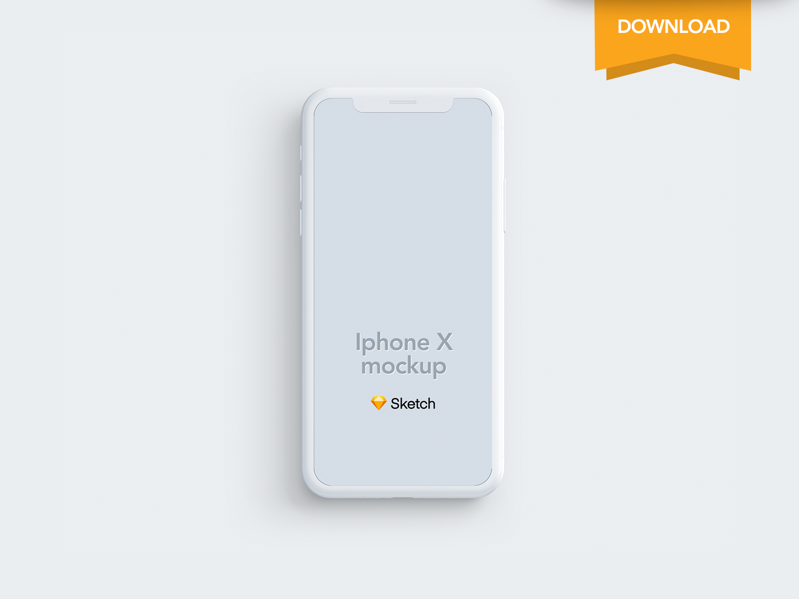 Download Free Iphone X Clay Mockup Sketch by Ömer Korkmaz on Dribbble