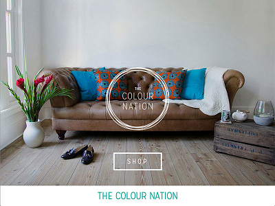 The Colour Nation animated build fashion homeware web