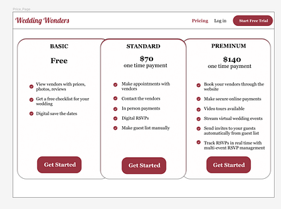 Pricing Page pricing page ui