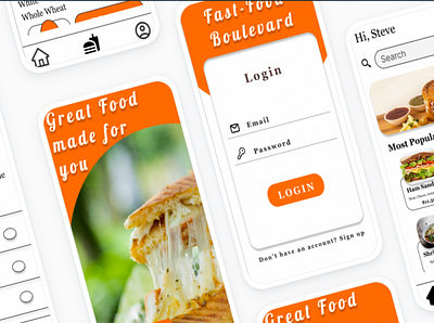 Fast-Food Boulevard ui ux