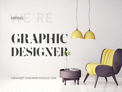 RentoMojo in search of Graphic Designer