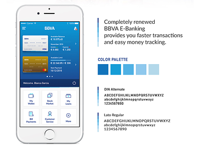 BBVA Banking App Main Screen account app bank design interaction ios login screen sign in ui user interface ux
