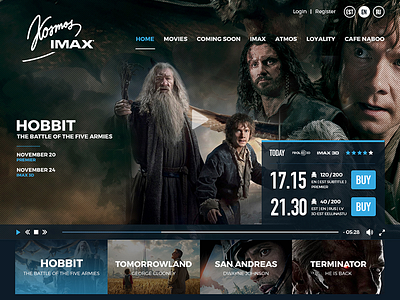 Kosmos IMAX - Cinema Web UI