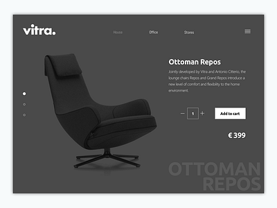 Vitra Web Product E-commerce UI