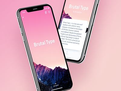Font Me – Product Page animation app clean detail font font me interaction ios iphone swipe ui x