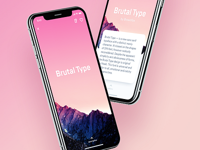 Font Me – Product Page animation app clean detail font font me interaction ios iphone swipe ui x