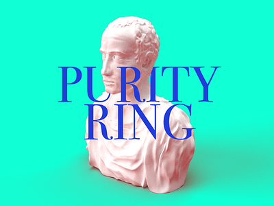 Purity blue bright bust green purity ring