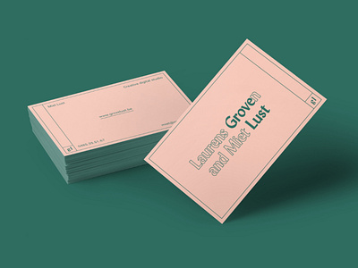 grove lust business card brand design brand identity brandidentity branding business card businesscard graphic design graphicdesign green logo logo design logodesign logotype pink pint