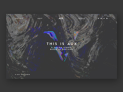 AUX Studio - Web Design abstract design designer glitch graphic design studio typography web design website