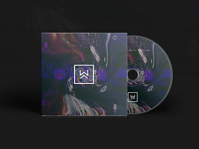 Album artwork concept for Waddie Lee abstract album art branding cd cover cover design graphic design hip hop minimal soundcloud space