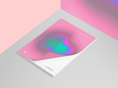 Portfolio booklet mock up booklet gradient graphic design illustration mock up pink portfolio