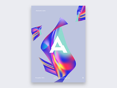 Abstraction Series #1 poster abstract art illustration logo minimal mock up poster poster design wireframe