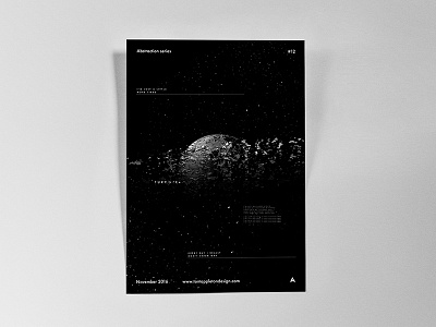 Abstract Poster Series #12 abstract digital art graphic design moon poster space typography