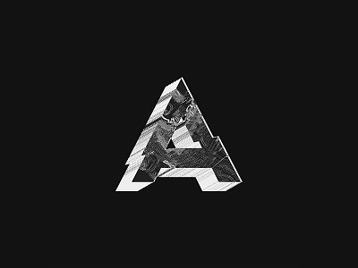 Tom Appleton Design Logo experient 3d art experiment glitch logo type