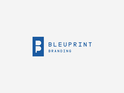 BleuPrint Branding Logo branding design graphic design logo logo design marketing minimal monogram simple type typography