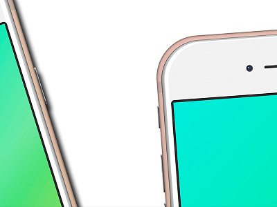Clear vector iPhone mock-up