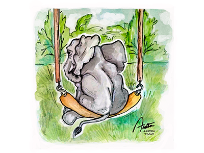 World Elephant Day 2018 illustration ink photoshop watercolor watercolour worldelephantday