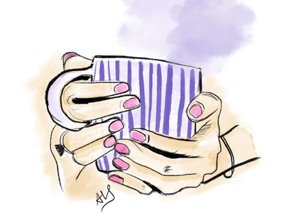 Brewing cup of coffee coffee coffeemug comic illustration ink kyle brushes photoshop watercolour