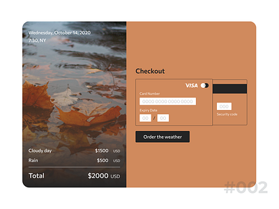 Credit Card Checkout | Daily UI #002 dailyui dailyuichallenge ui ux