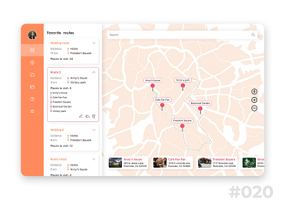 Location Tracker | Daily UI #020 app dailyui dailyuichallenge ui ux web