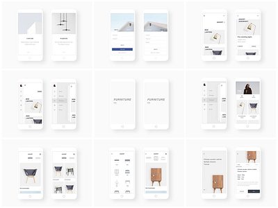 Furniture APP collection interface