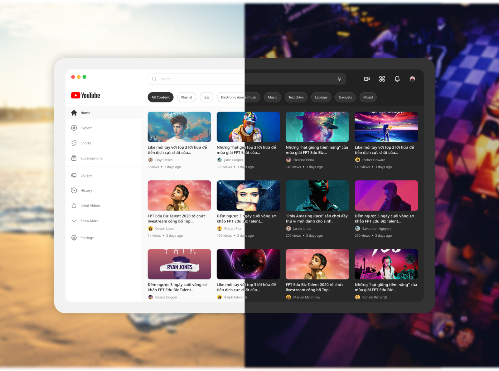 Youtube Light Mode & Dark Mode by Heri Sasmita on Dribbble