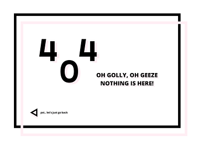 404 Page - Daily UI #008 404 daily ui error 404 page pink