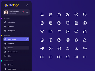Simple interface icons app appdesign cards clean dashboard design e commerce icon design icon set icons interface logo menu product design profile sidebar simple ui webapp webdesign