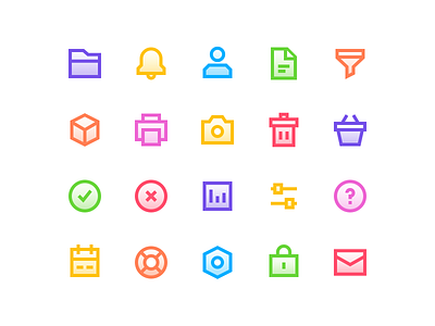Simple interface icons. Take 2 🎬 cards clean colors dashboard graphic graphicdesign icon icon set icondesign illustration interface product design profile ui ux vector