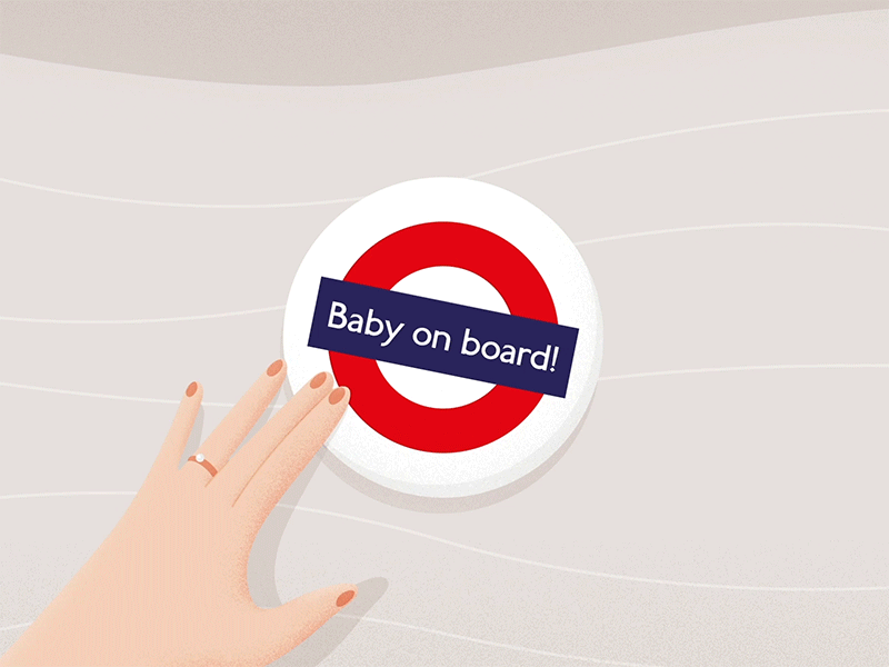 Pregnancy announcement — animation animation announcement baby illustration london london underground love motion parent pregnancy tube underground