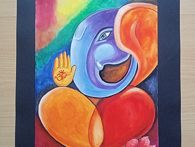 Ganesha acrylic art ganesha art painting